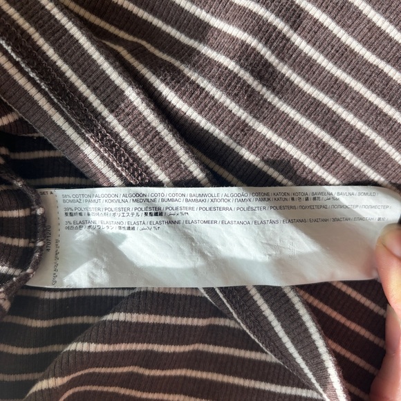 Mango striped ribbed polo top - Picture 10 of 10